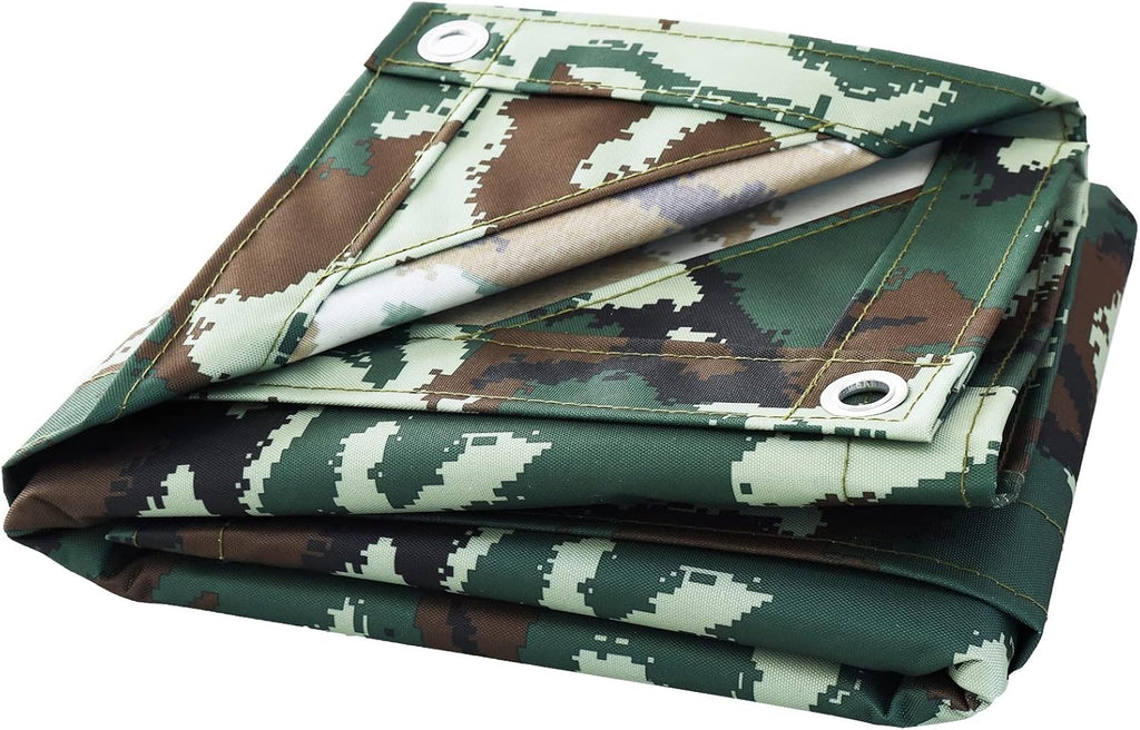 10 OZ Heavy Duty Waterproof Canvas Tarp, 10x12 Feet A313