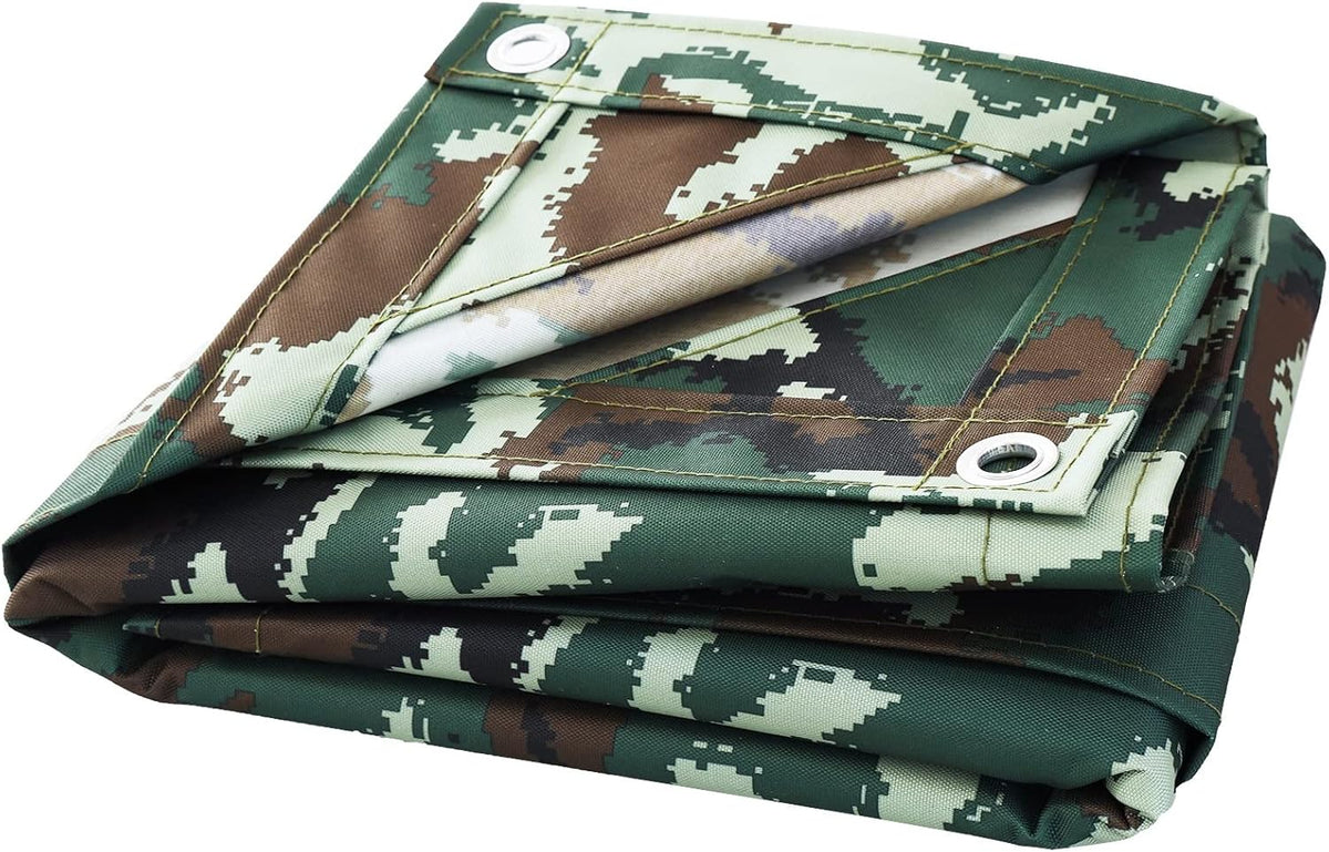 10 OZ Heavy Duty Waterproof Canvas Tarp, 10x12 Feet A313