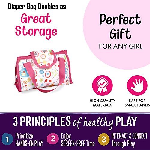 5-in-1 Baby Doll Stroller Nursery Playset with Play Mat, Playard, Carrier, and Travel Bag T925900