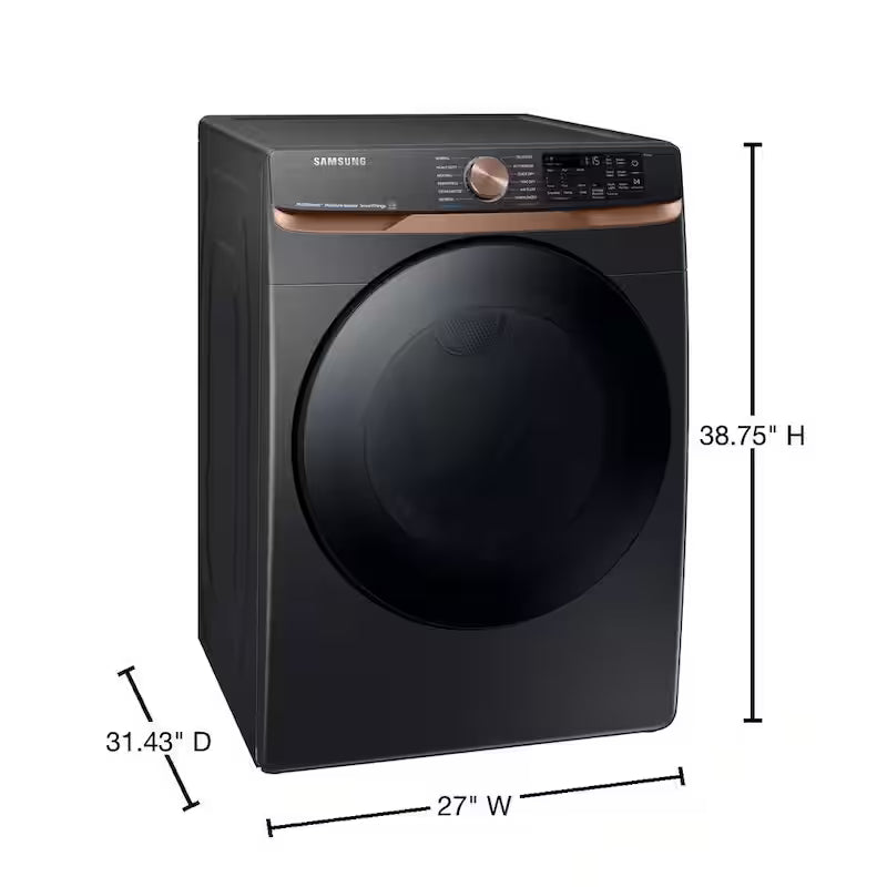 7.5 cu. ft. Smart Gas Dryer in Brushed Black S932759