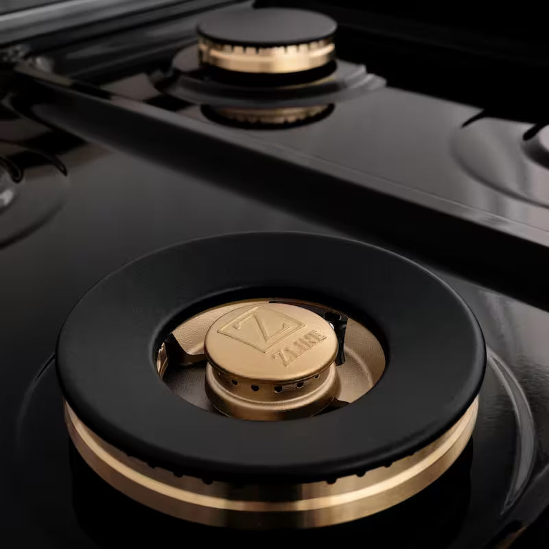24 in. 4 Burner Single Oven Gas Range in Black Stainless Steel D45288