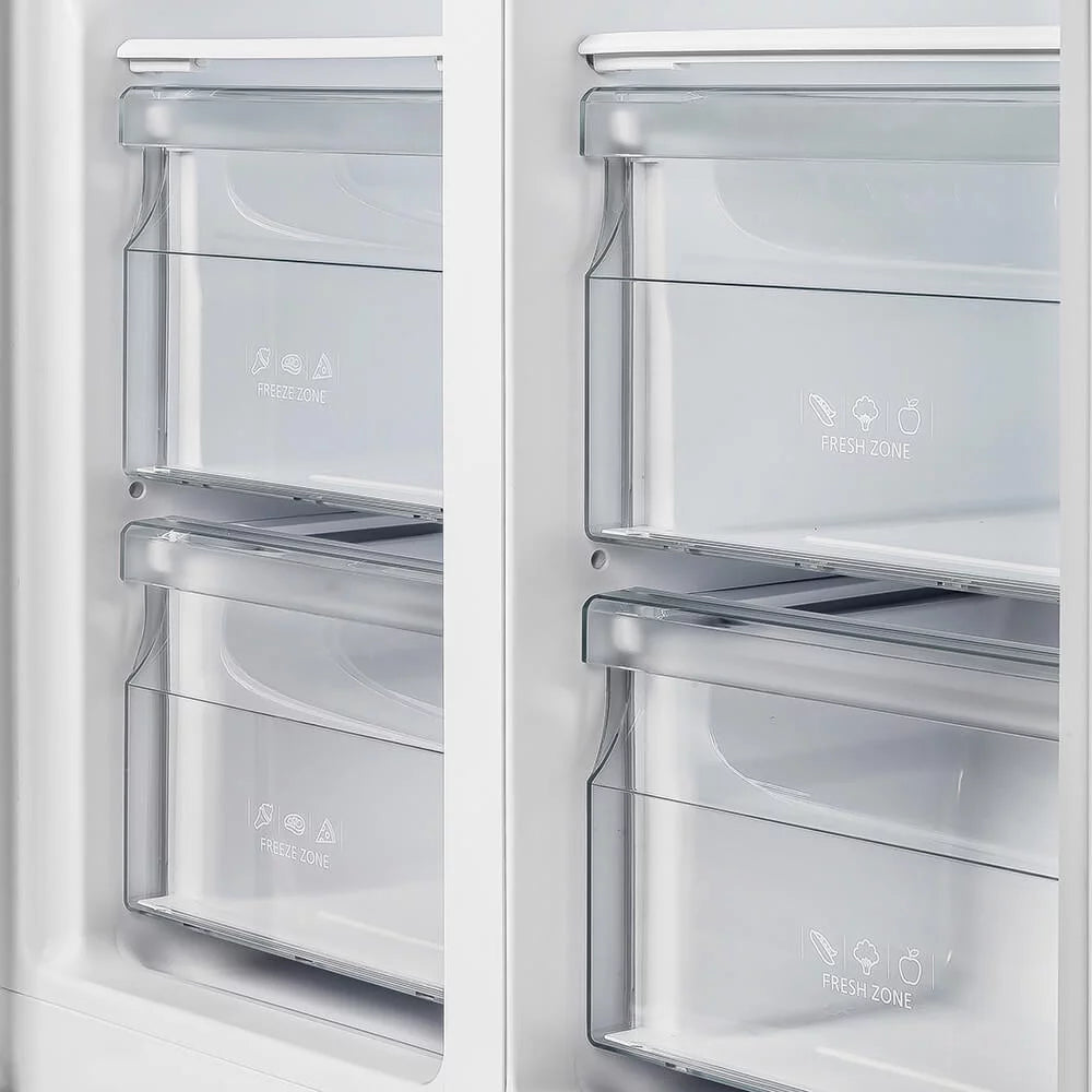 15.6 Cu. Ft. Stainless Side by Side Refrigerator W98157