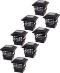 8 Pack Solar Post Cap Lights F6147