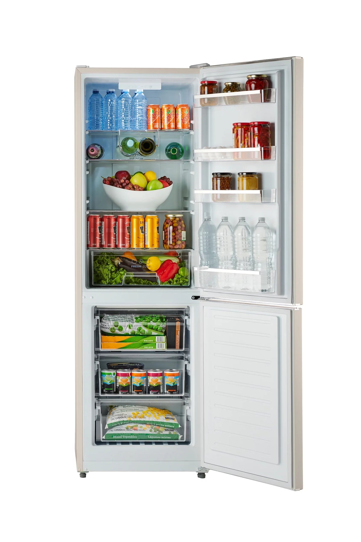 24" 11 Cu Ft Bottom Freezer Retro Refrigerator L829