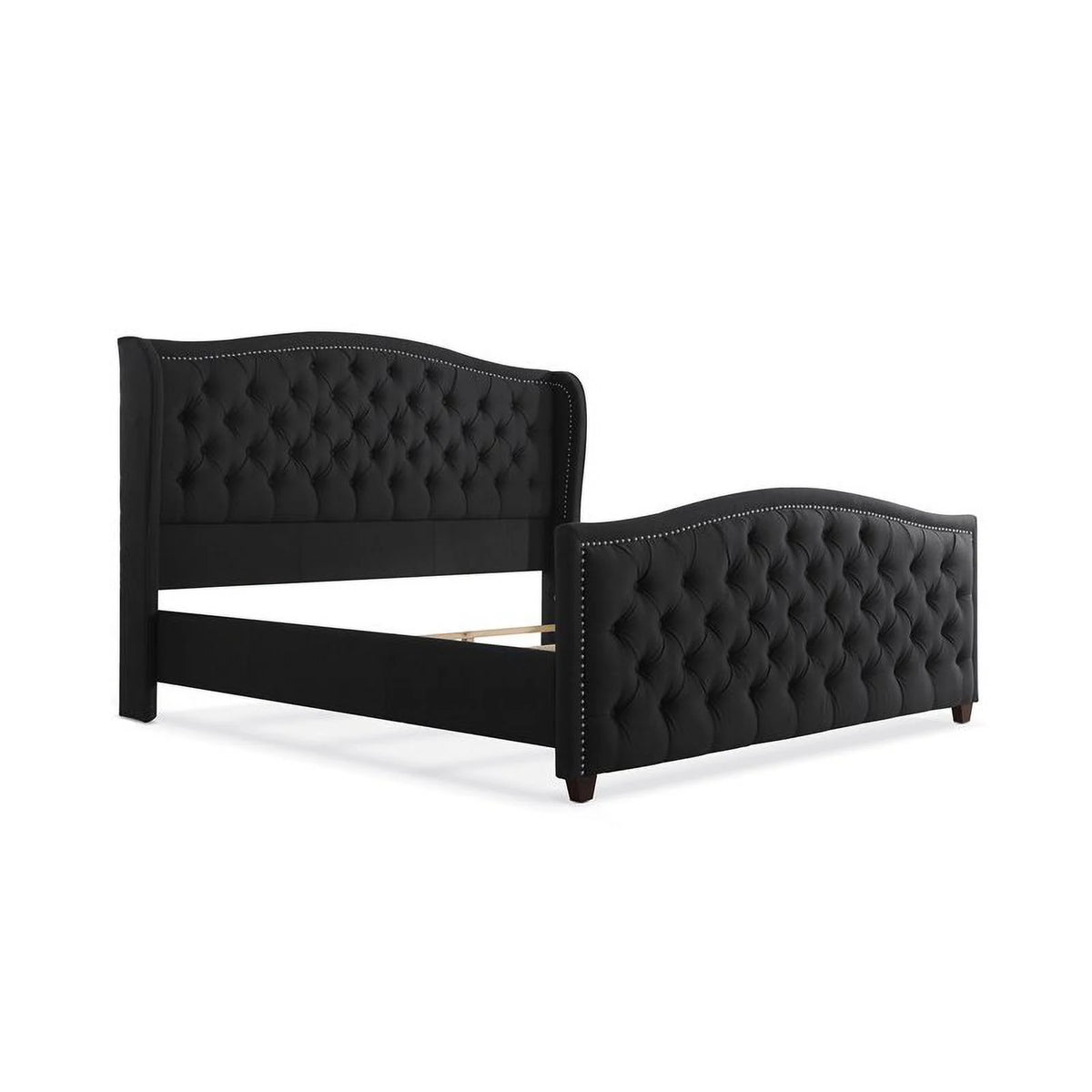 King Tufted Wingback Bed R53657