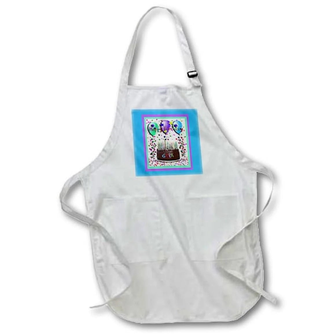 Black Full Length Apron with Pockets U51431