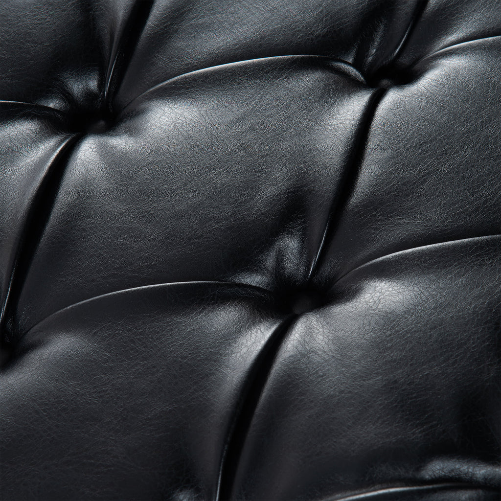 Faux Leather Button Tufted Chaise Lounge N361736