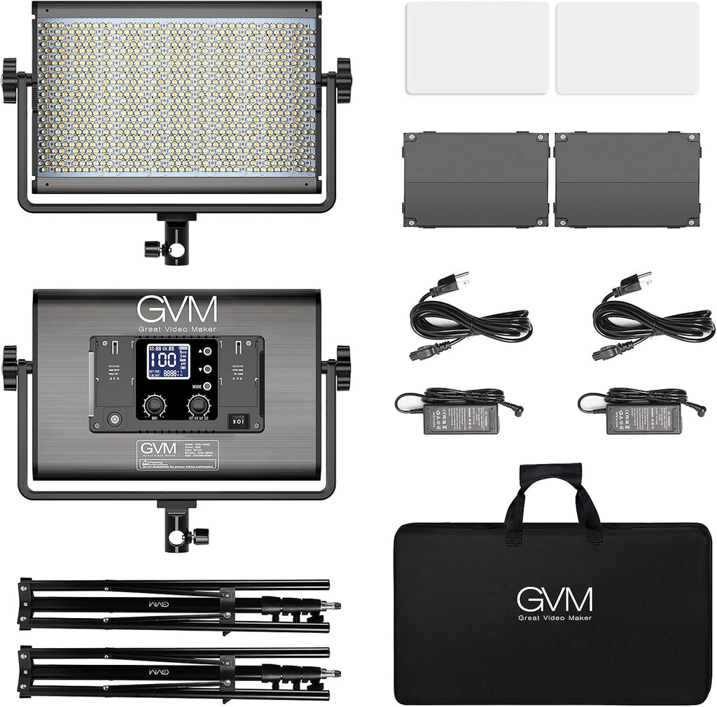 RGB LED Video Light 65W 2 Packs Aluminum Alloy U255427