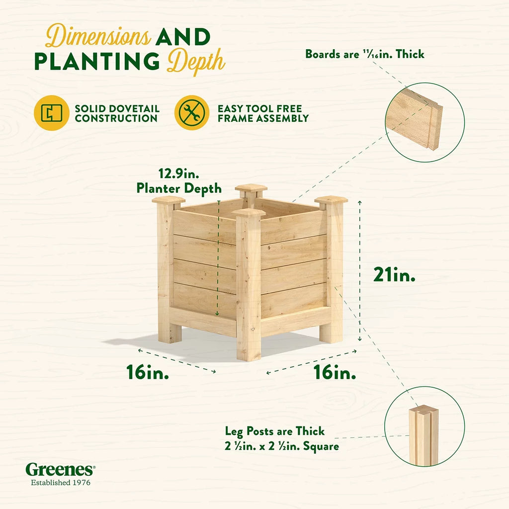 Cedar Elevated Planter F156