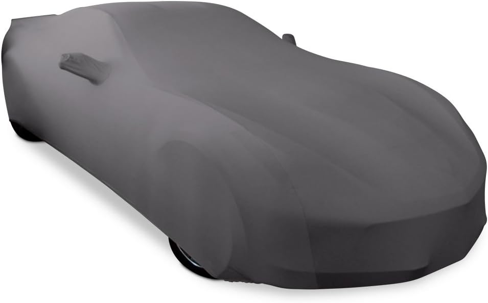 Dark Red Stretch Satin Indoor Car Cover Z7041