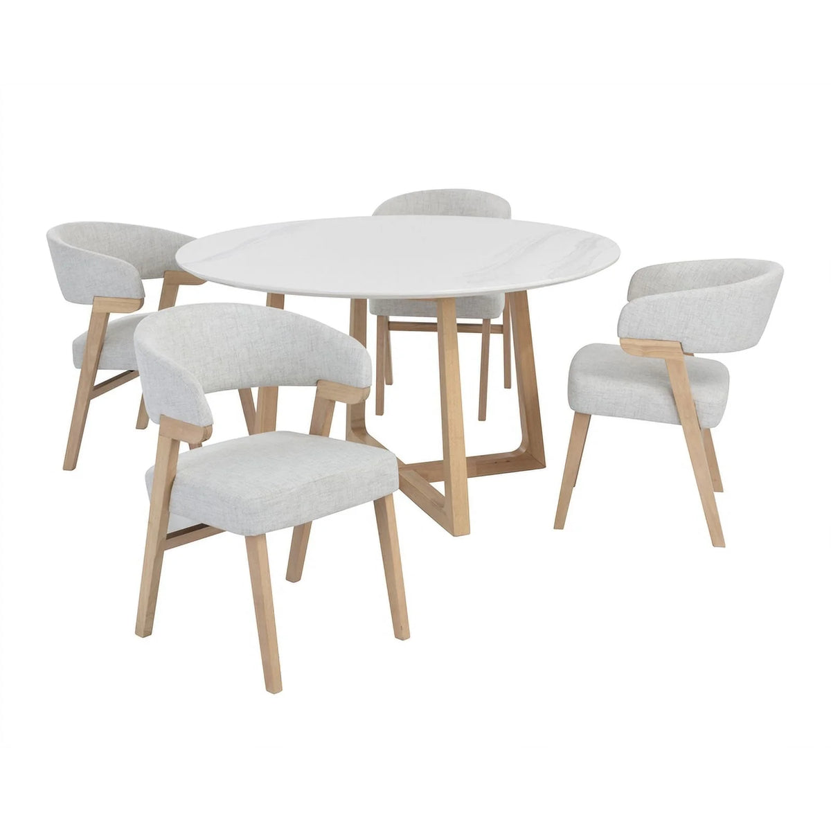 Mid-Century Faux Marble Dining Table B4259
