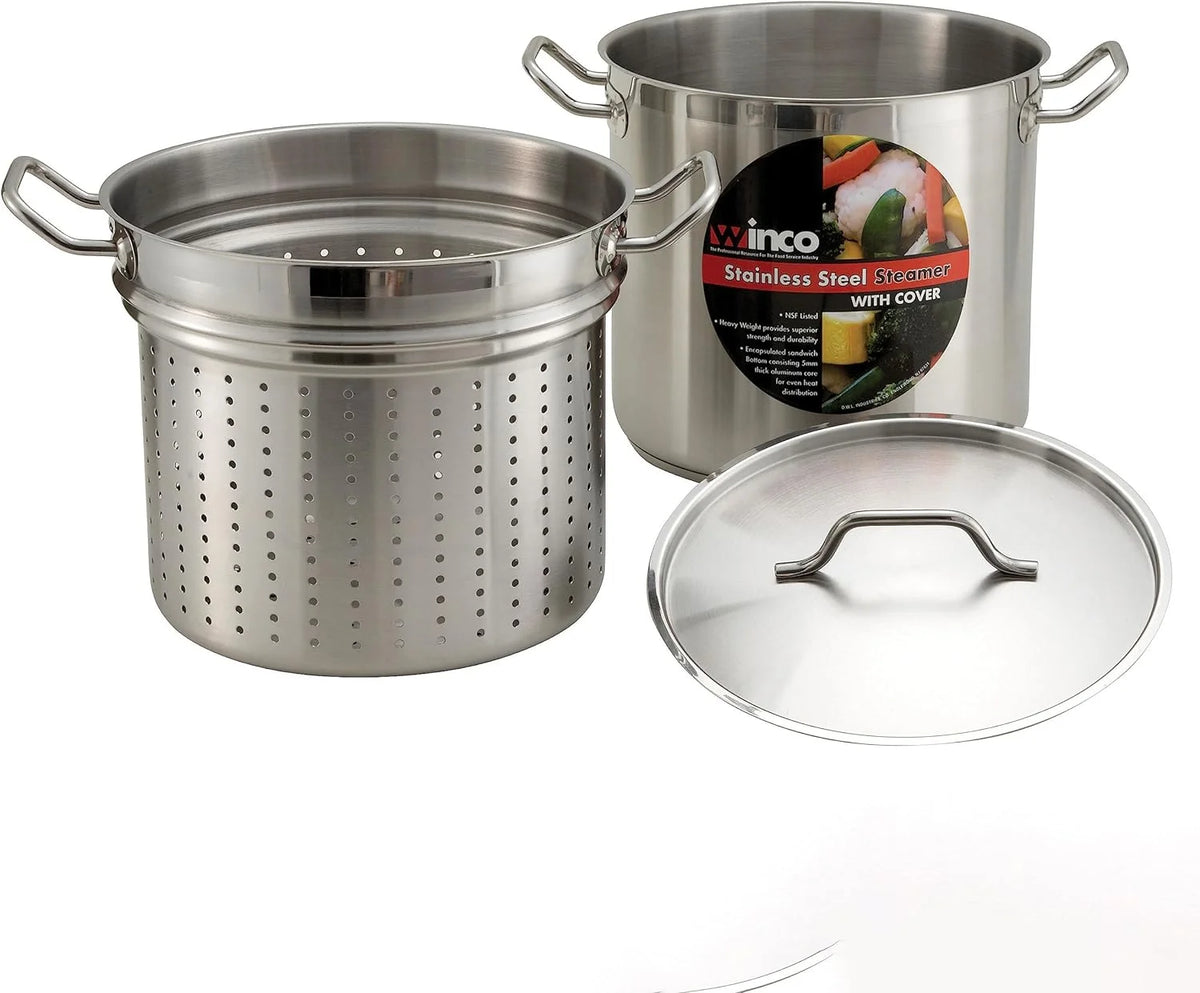 20 Quart Stainless Steamer/Pasta Cooker with Cover P1652