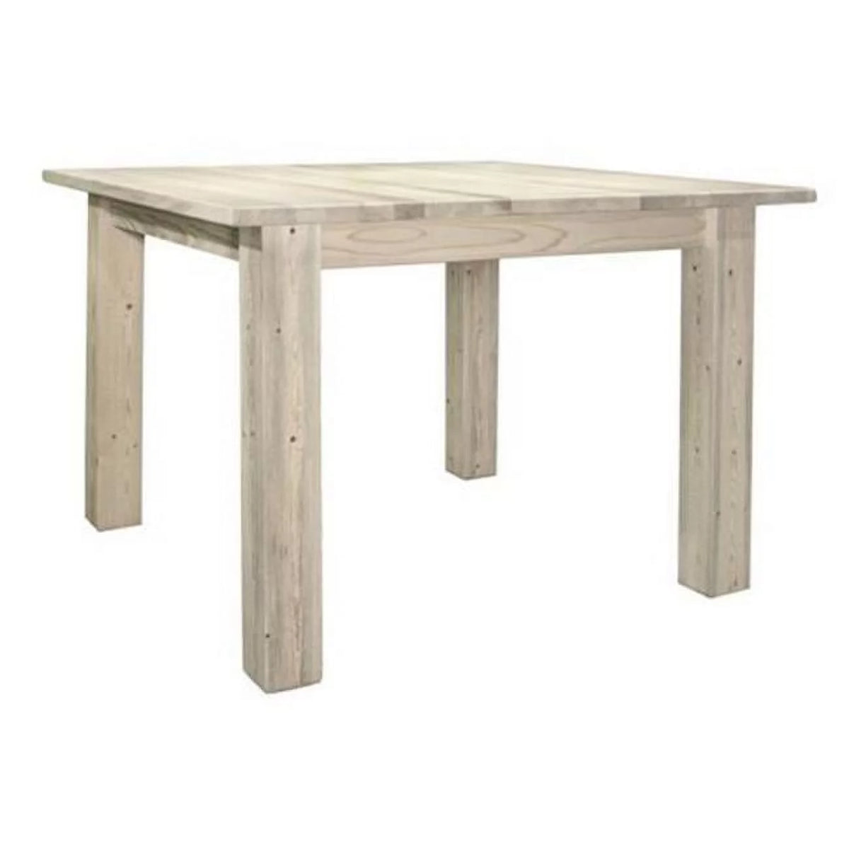 Log Wood Counter Height Dining Table N465917