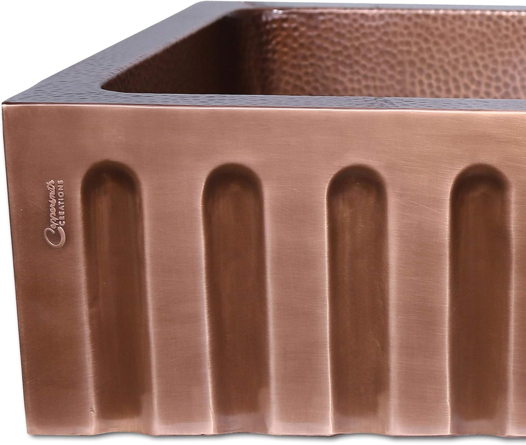 33 x 22 x 9 inch Single Bowl Copper Kitchen Sink Z6865