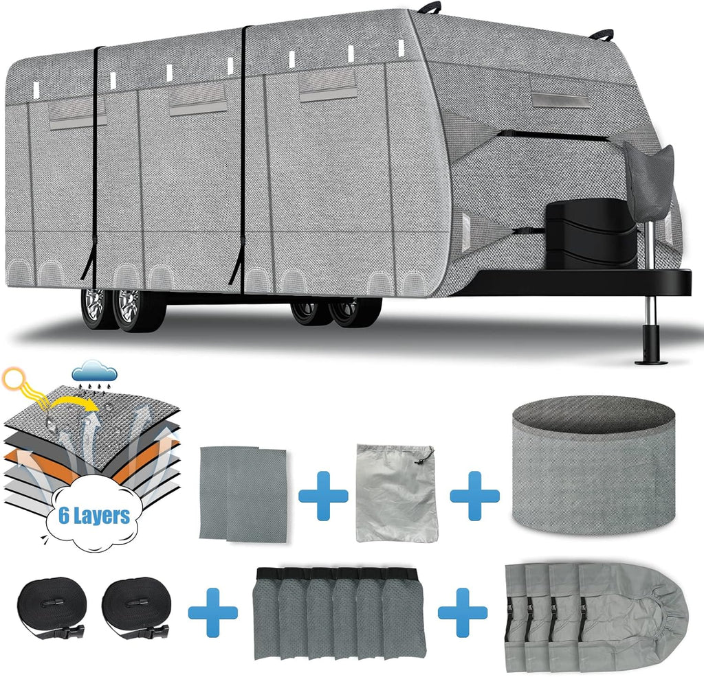 6 Layers Windproof UV Resistant RV Cover 27'1''-30' M7620