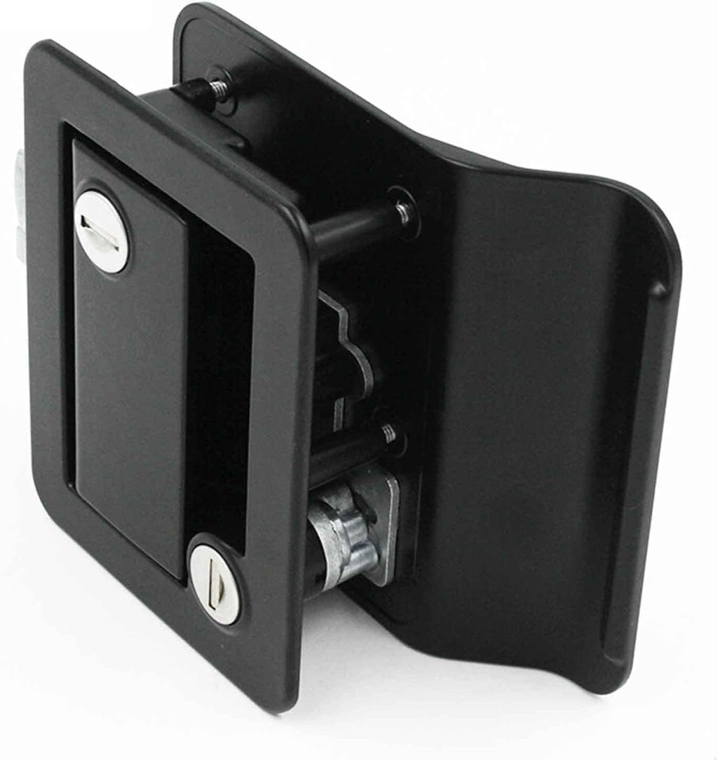 Black Zinc Alloy Door Lock Pack of 2 R3726
