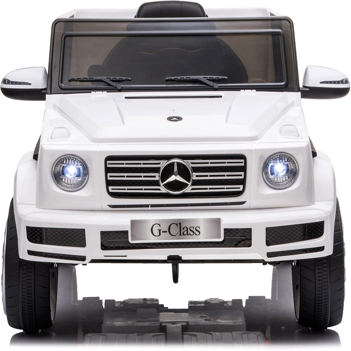 12V Kids Ride On Car with Remote Control, Music, Horn & LED Lights, Black H818
