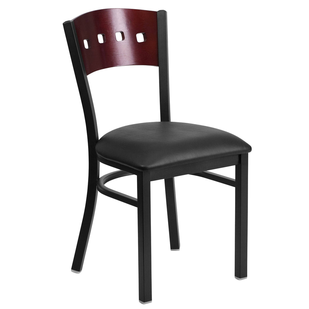 Black Metal Restaurant Chair M50013