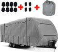 Waterproof Windproof 420D Heavy Duty Polyester Oxford RV Trailer Cover S2740