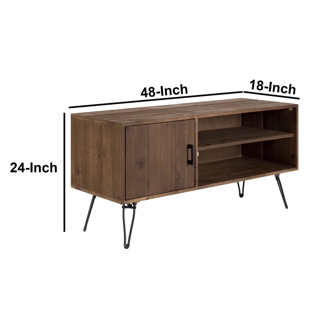 48 Inch Reclaim Wood Media Console TV Stand I694
