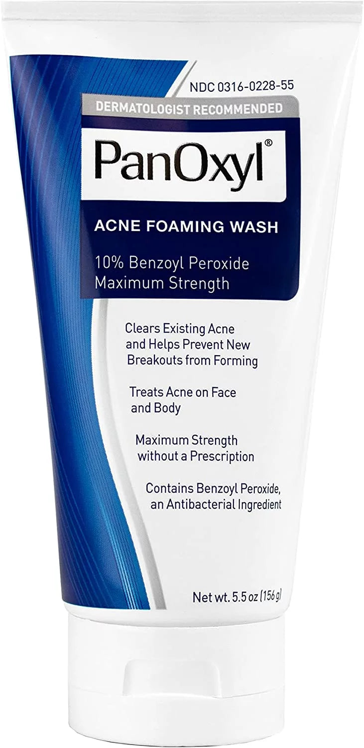 Benzoyl Peroxide Acne Foaming Face Wash 5.5oz 3-Pack K5885