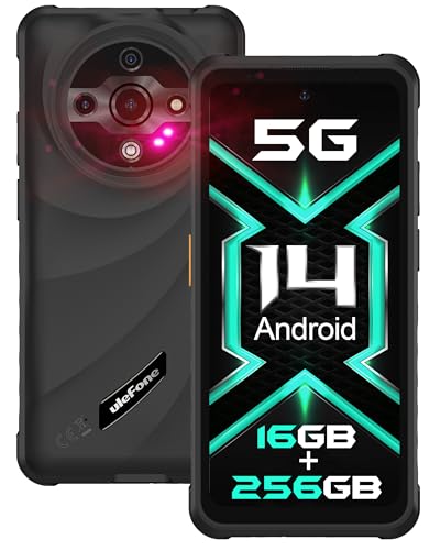 5G Rugged Phone 16GB+256GB Android 14 6.56” 120Hz Green G804275