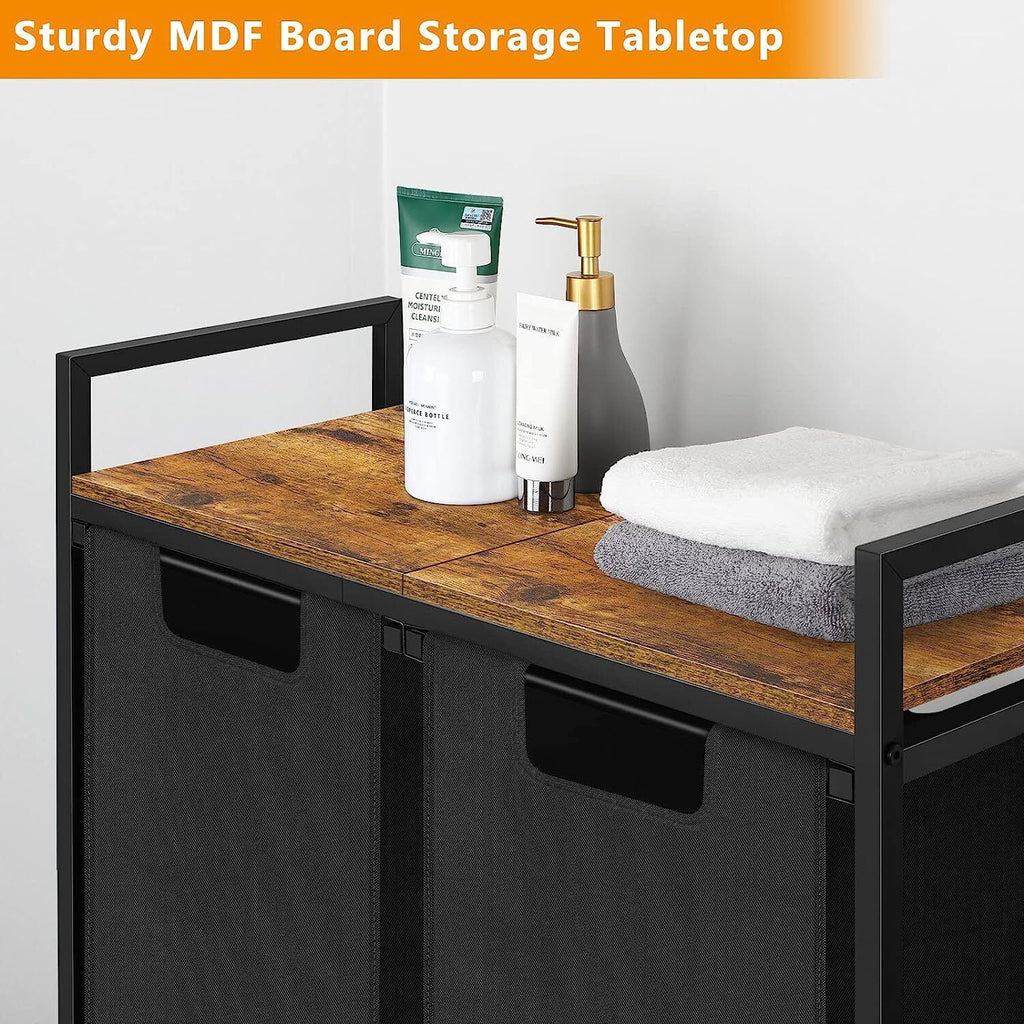 Laundry Hamper with Top Shelf U40342