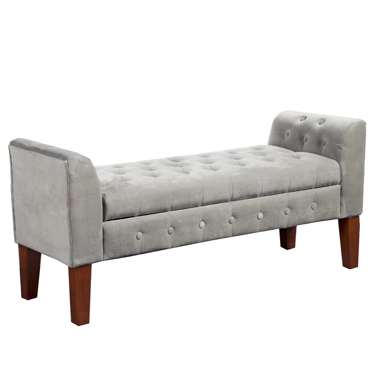 Velvet Upholstered Storage Bench J66541