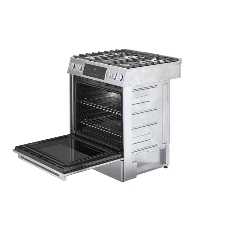 30 in. 5 Burner Slide-In Gas Range in Stainless Steel O549
