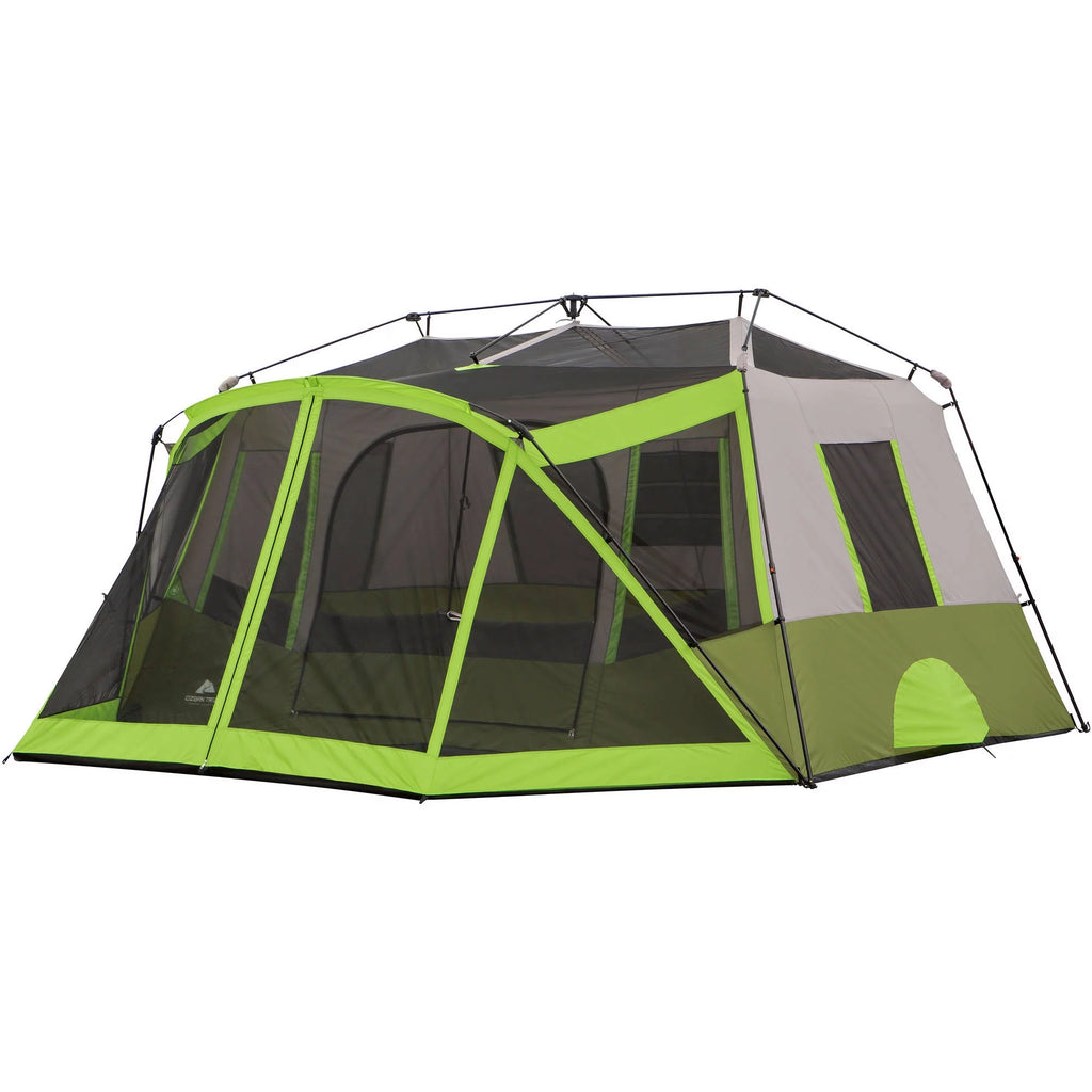 14' x 13.5' 9 Person 2 Room Instant Cabin Tent with Screen Room J93976
