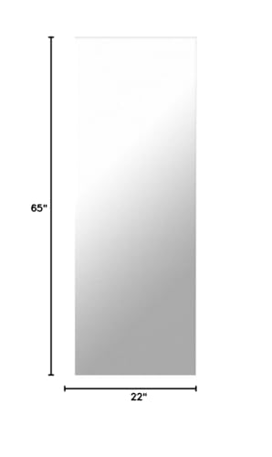 Arched Full Length Tempered Mirror with Aluminum Alloy Frame J3798
