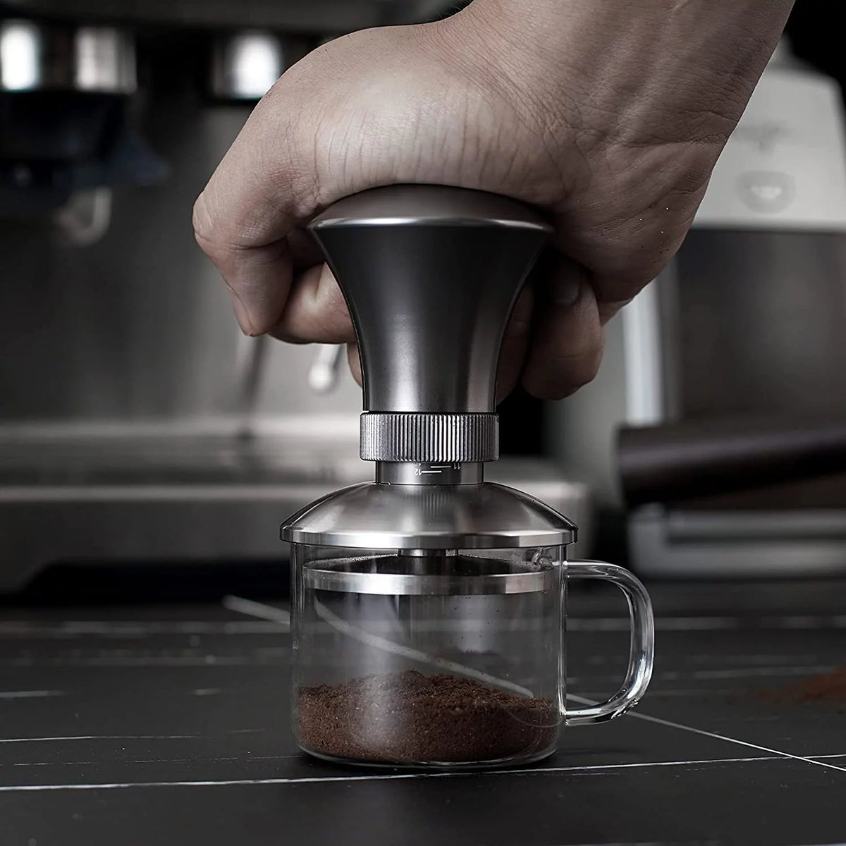 58mm Stainless Steel Flat Base Coffee Tamper U172