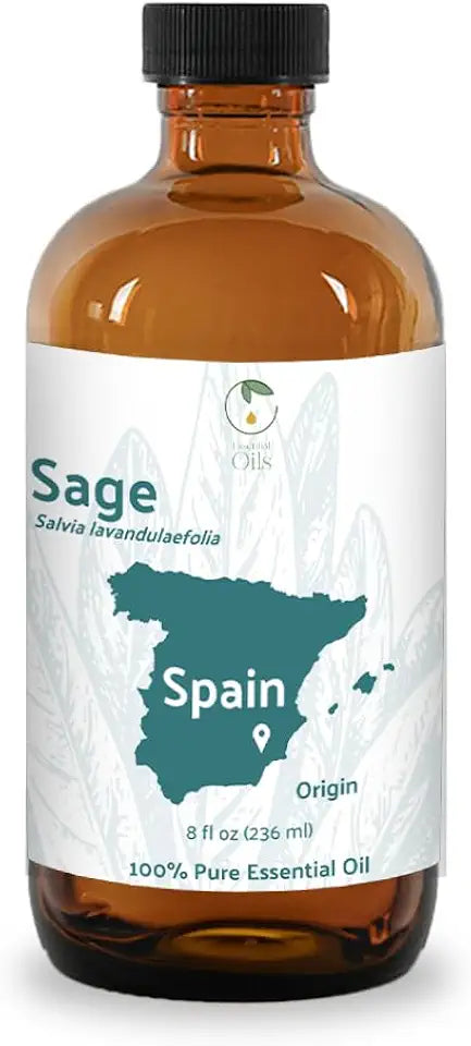 Pure Sage Essential Oil 8oz I619842