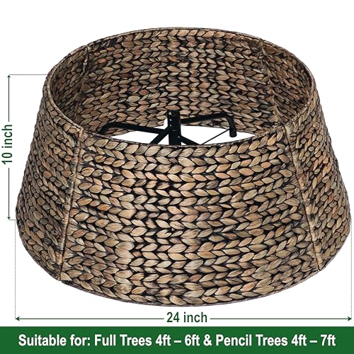 Rattan Christmas Tree Collar H922412
