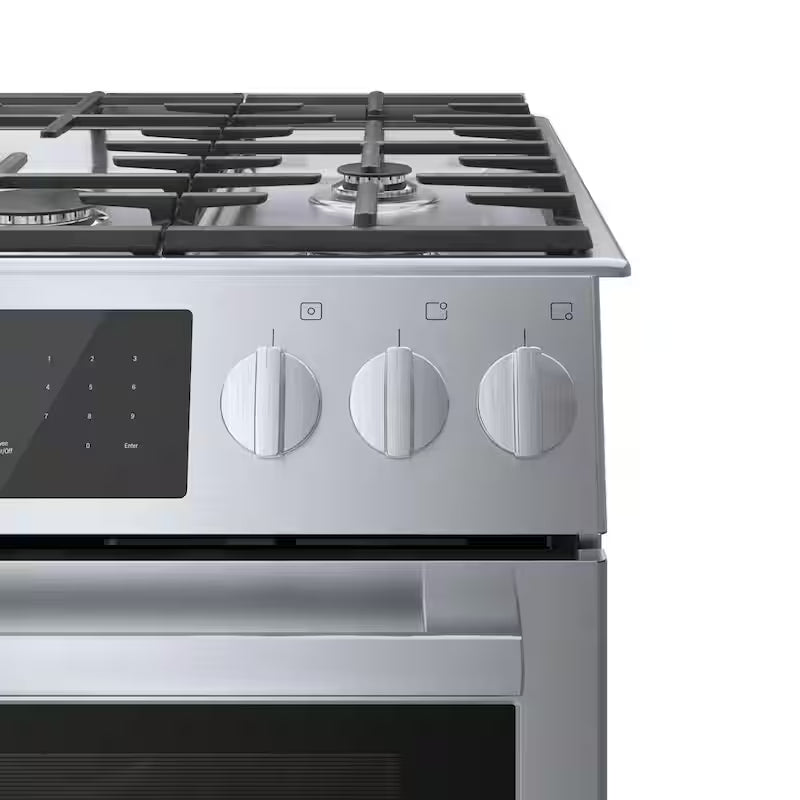 30 in. 5 Burner Slide-In Gas Range in Stainless Steel O549