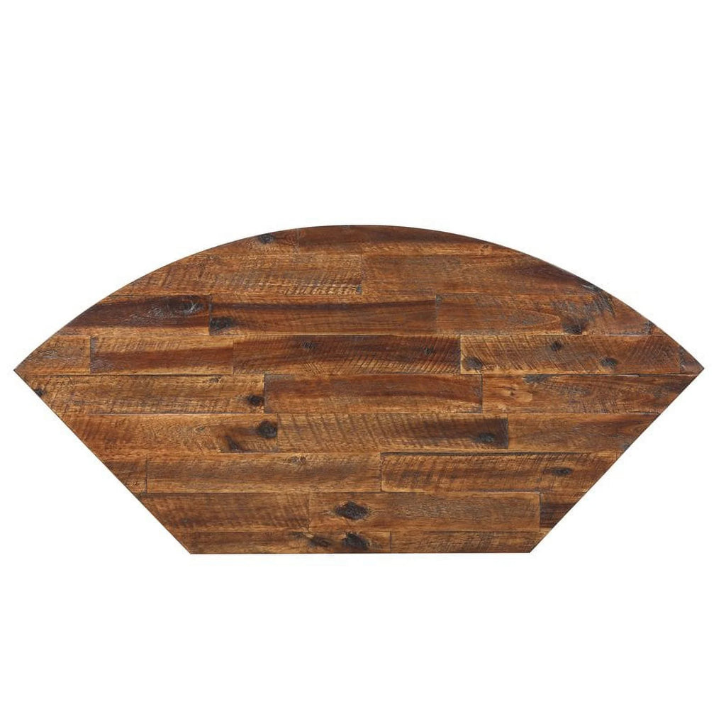 Brown Acacia Wood Corner Media Stand S2855