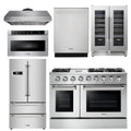 48 Propane Gas Range, Range Hood, Refrigerator, Dishwasher, Microwave, Wine Cooler N448
