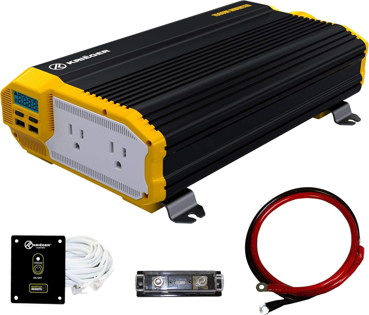 1500 Watts 12V to 110V Modified Sine Wave Power Inverter Z40448