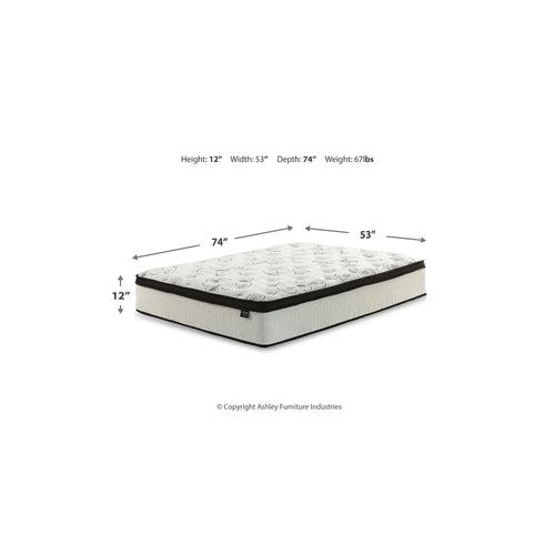 12 Inch Hybrid King Mattress in a Box White J889