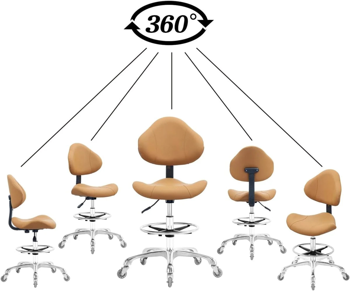 Adjustable Heavy Duty Rolling Swivel Drafting Chair M203394