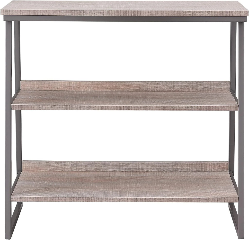 Rustic Oak/Black Shelves And Sides H974