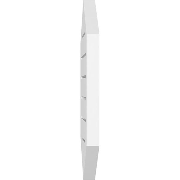 Vertical Peaked Surface Mount PVC Gable Vent Z1075