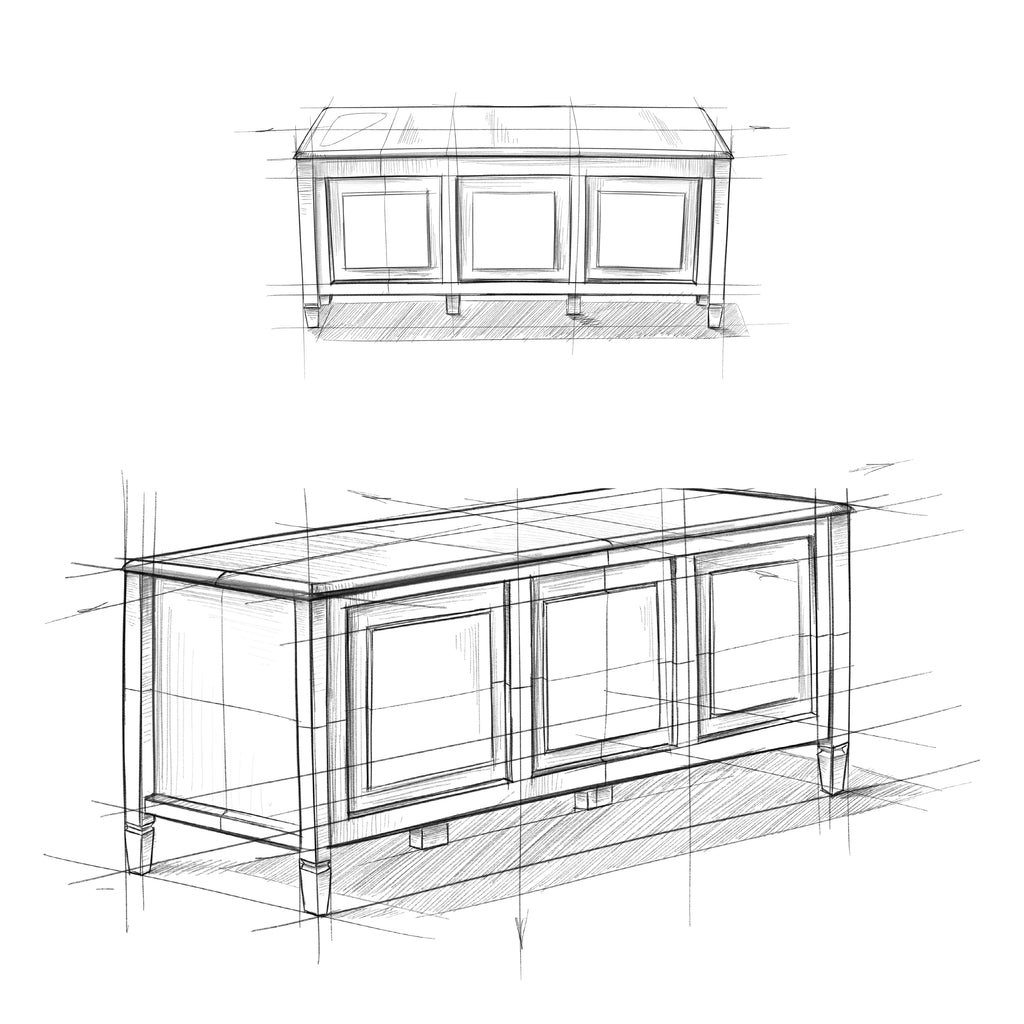 Solid Wood Storage Bench E514