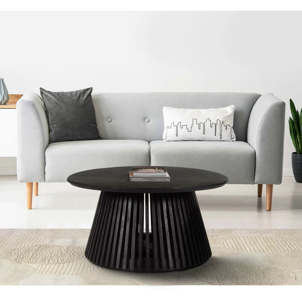 32 Inch Round Mango Wood Coffee Table W3723