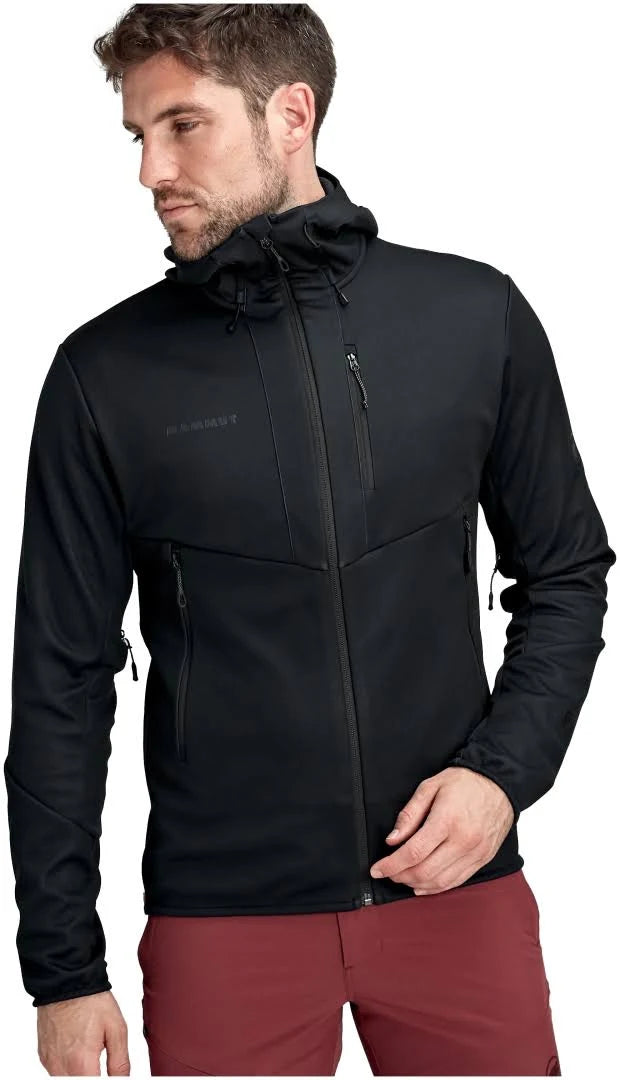 Black Hooded Softshell Jacket U99019