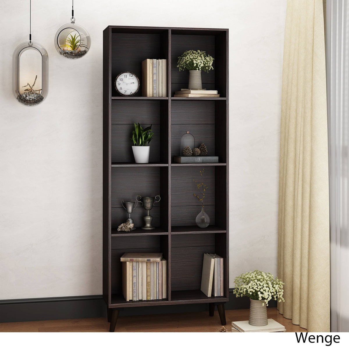 Walnut Wooden Bookcase K755
