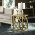 Silver Leaf Trellis End Table V5928