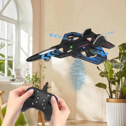 2.4GHz Foam Remote Control Airplane with Lights (Blue) U711550