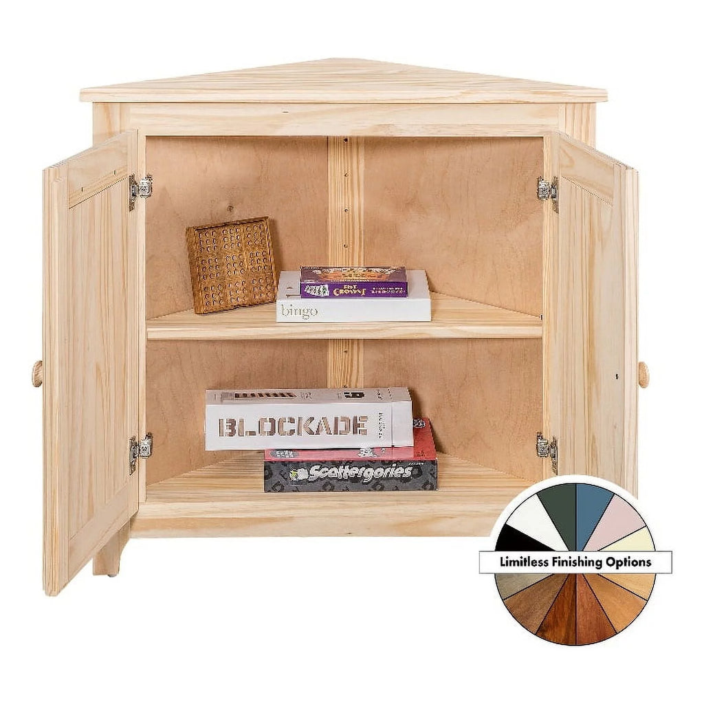 Wood Corner Cabinet C5095