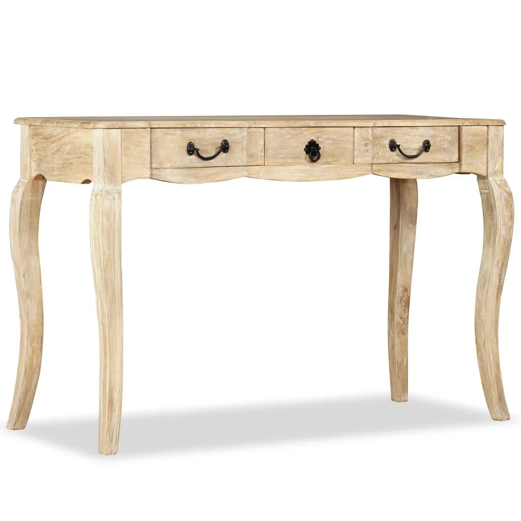 Console Table with 3 Storage Drawers Mango Wood A337632